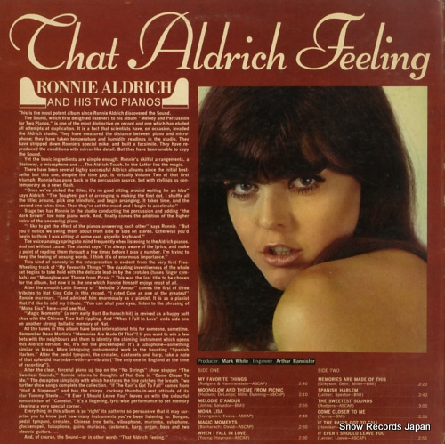 ALDRICH, RONNIE that aldrich feeling SP44070
