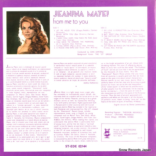 JEANINA MATEI from me to you ST-EDE02144