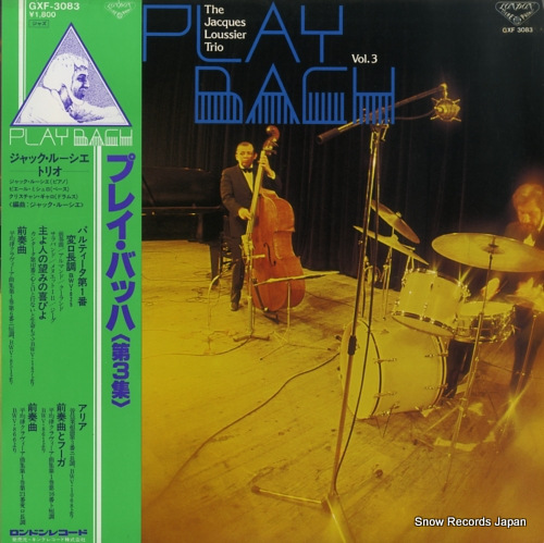 LOUSSIER, JACQUES play bach vol.3 GXF-3083