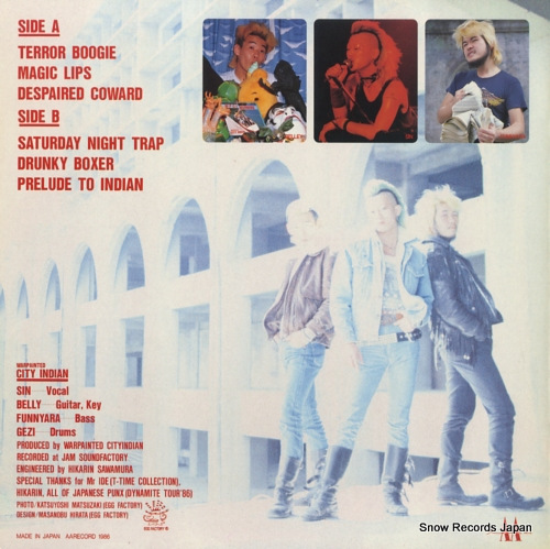 WAR PAINTED CITY INDIAN terror boogie AA-021
