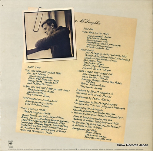MCLAUGHLIN, JOHNNY electric guitarist JC35326