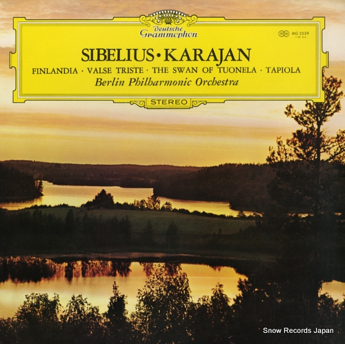 KARAJAN, HERBERT VON sibelius; finlandia, valse triste, the swan of tuonela MG2039