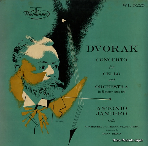 JANIGRO, ANTONIO dvorak; concerto for cello and orchestra in b minor op.104 WL5225