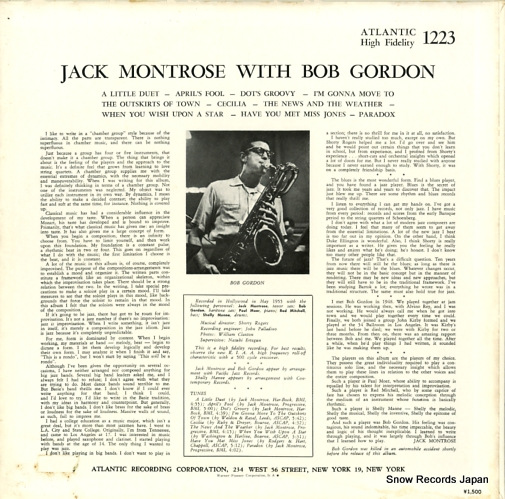 MONTROSE, JACK jack montrose with bob gardon P-4513A