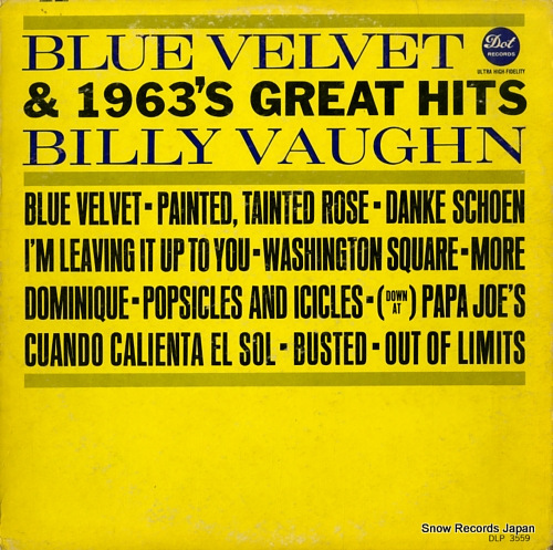 VAUGHN, BILLY blue velvet & 1963's great hits DLP3559