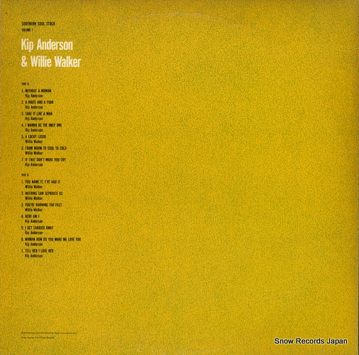 ANDERSON, KIP, AND WILLIE WALKER southern soul stock vol.1 PLP-6057