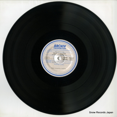 KIRKPATRICK, RALPH bach; erster theil der clavier-uebung: 6 partiten (ii) 198004