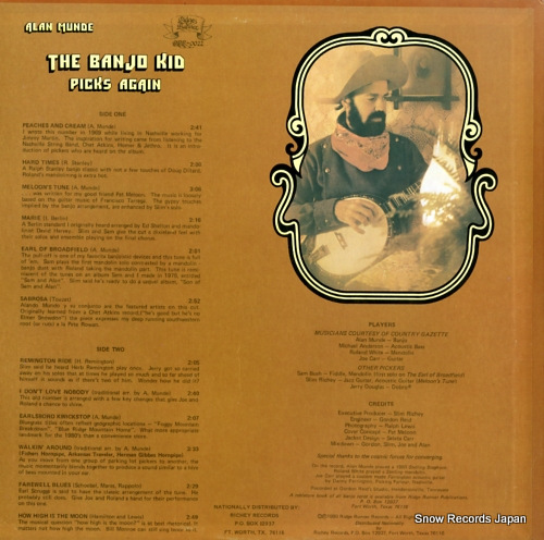 MUNDE, ALAN the banjo kid picks again RRR0022