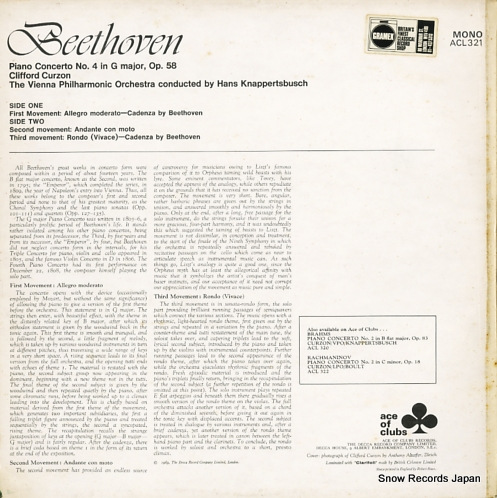 եɡ beethoven; piano concerto no.4 ACL321