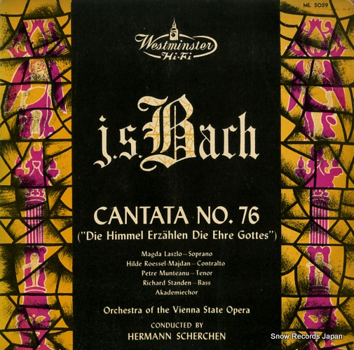 SCHERCHEN, HERMANN bach; cantata no.76 ML5059