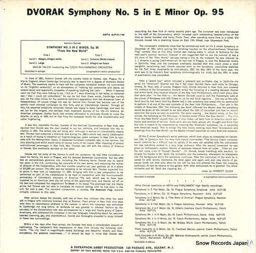 ĥաå dvorak; symphony no.5 in e minor op.93 