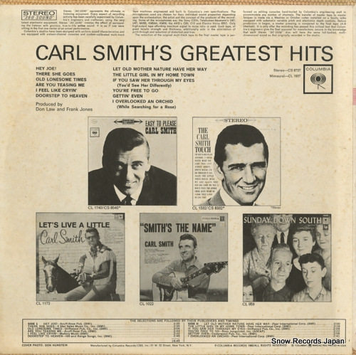 SMITH, CARL greatest hits CS8737