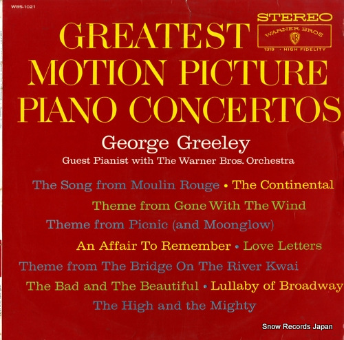 GREELEY, GEORGE greatest motion picture piano concertos WBS-1021