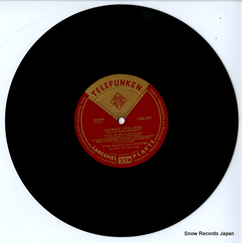HEITMANN, FRITZ bach; chorale preludes LTD401