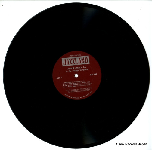 MANCE, JUNIOR at the village vanguard JLP941