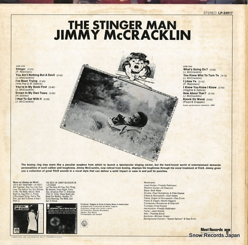 MCCRACKLIN, JIMMY the stinger man LP-24017