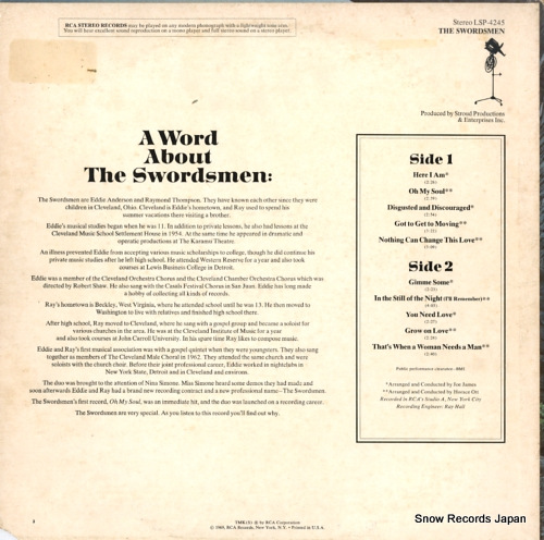 SWORDSMEN, THE the swordsmen LSP-4245