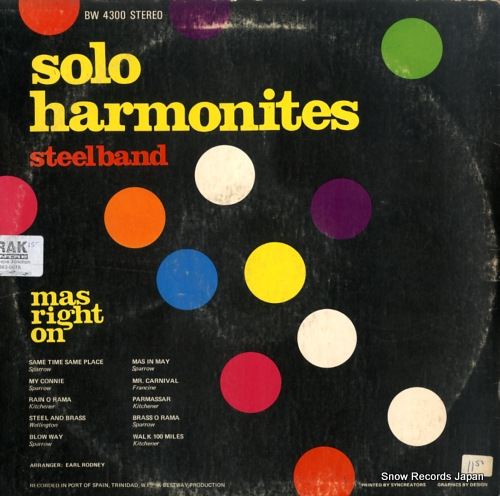 SOLO HARMONITES STEELBAND mas right on BW4300
