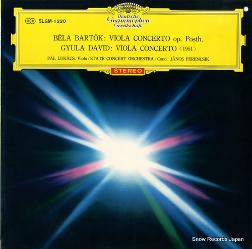 FERENCSIK, JANOS bartok; concerto for viola and orchestra op, posth SLGM-1220