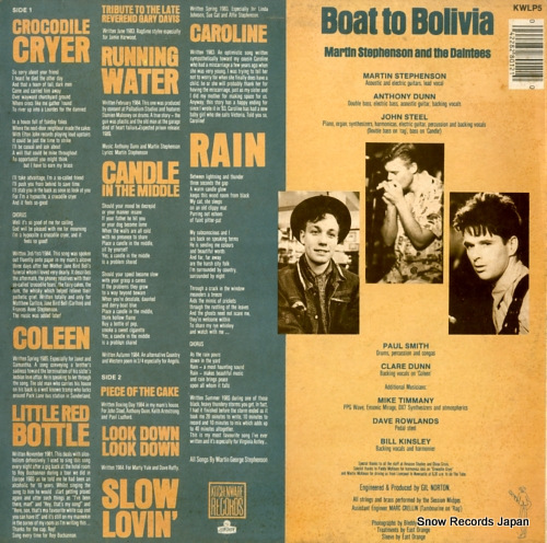 STEPHENSON, MARTIN, AND THE DAINTEES boat to bolivia KWLP5