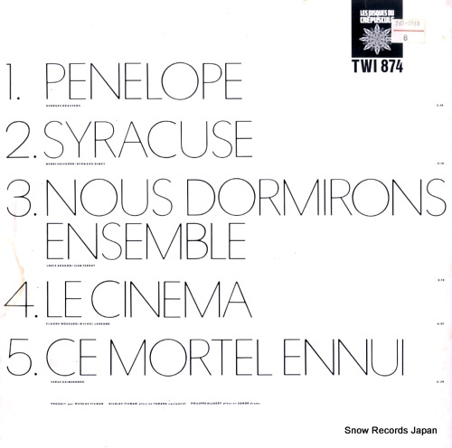 ANTENA, ISABELLE de l'amour et des hommes TWI874