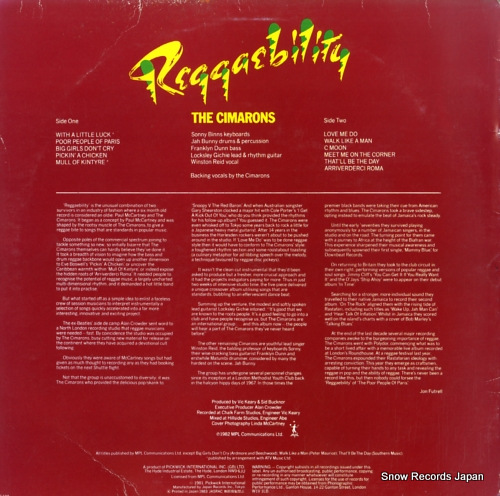 CIMARONS, THE reggaebility JAL-2507