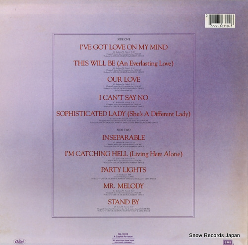COLE, NATALIE the natalie cole collection SN-16310