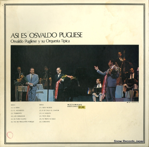 PUGLIESE, OSVALDO asi es osvaldo pugliese EOP-80927