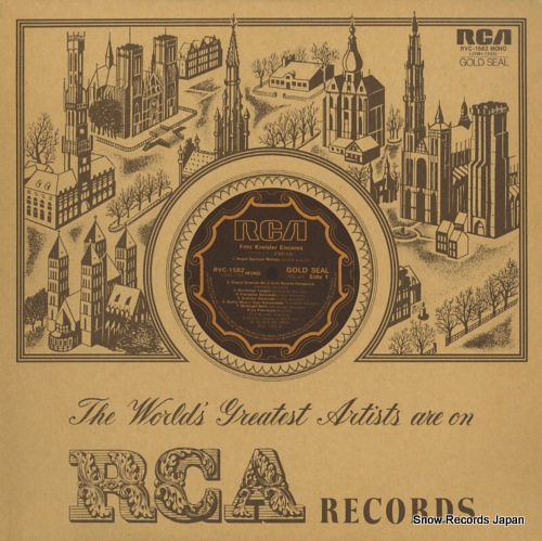 KREISLER, FRITZ fritz kreisler encores RVC-1582