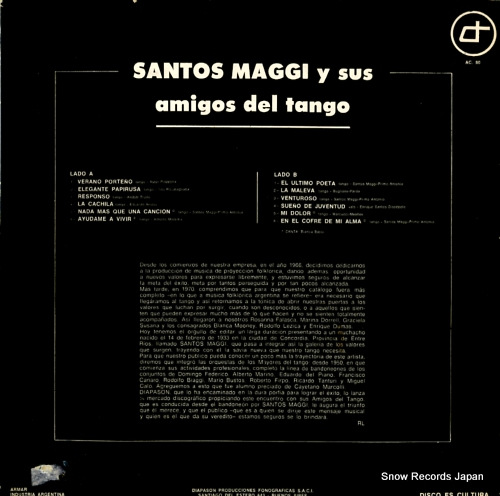 SANTOS MAGGI santos maggi y sus amigos del tango AC.80