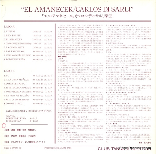 SARI, CARLOS DI el amanecer CTA-5075