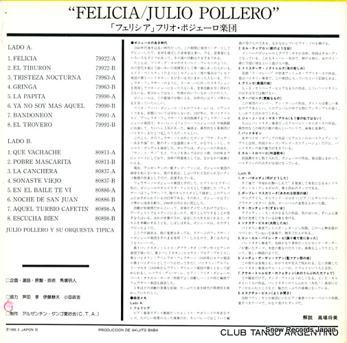 POLLERO, JULIO felicia CTA-5076