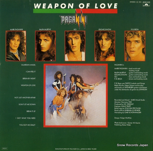 PAGANINI weapon of love 28MM0480