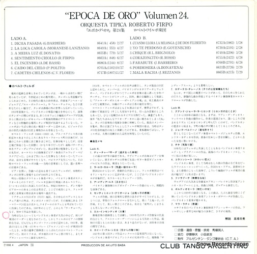FIRPO, ROBERTO epoca de oro vol.24 CTA-5084