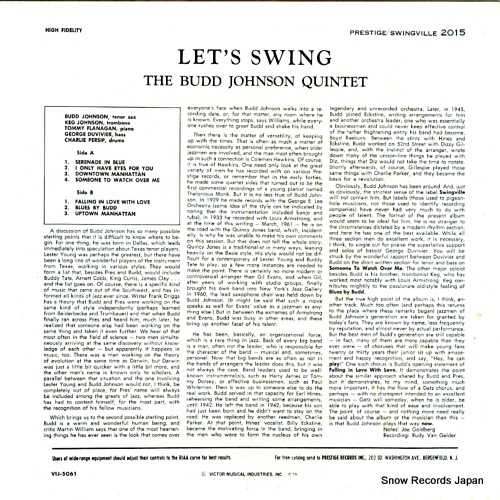 JOHNSON, BUDD let's swing VIJ-5061