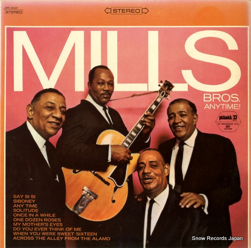 MILLS BROTHERS, THE anytime! SPC-3107
