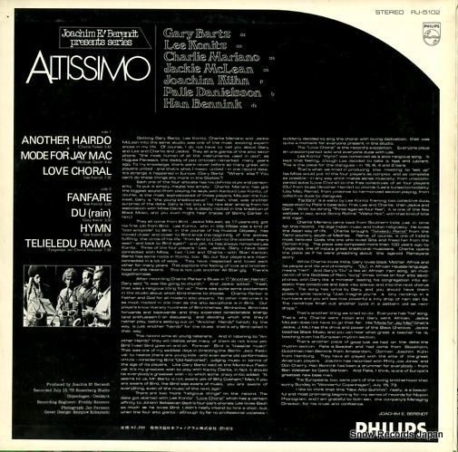 V/A altissimo RJ-5102