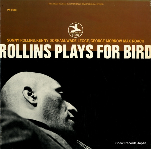 ROLLINS, SONNY rollins plays for bird PRT7553