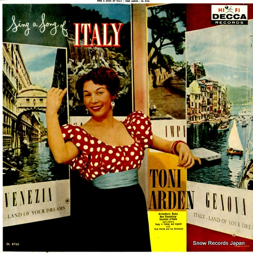 ARDEN, TONI sing a song of italy DL8765