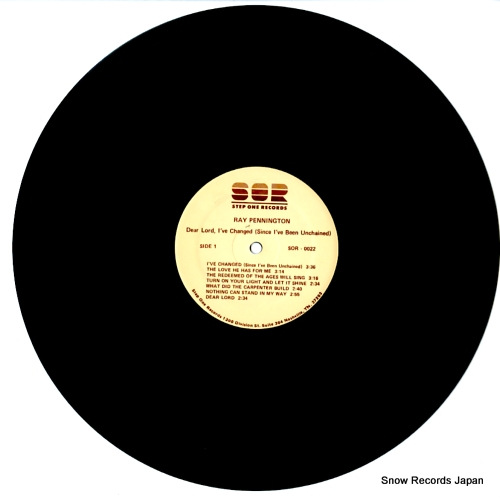 PENNINGTON, RAY dear lord, i've changed (since i've been unchained) SOR-0022
