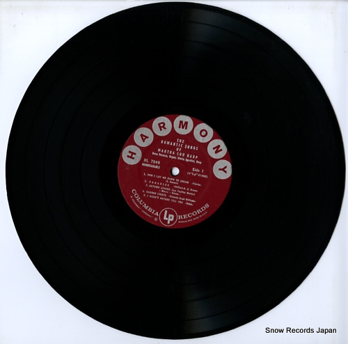 HARP, MARTHA LOU the romantic songs of HL7049