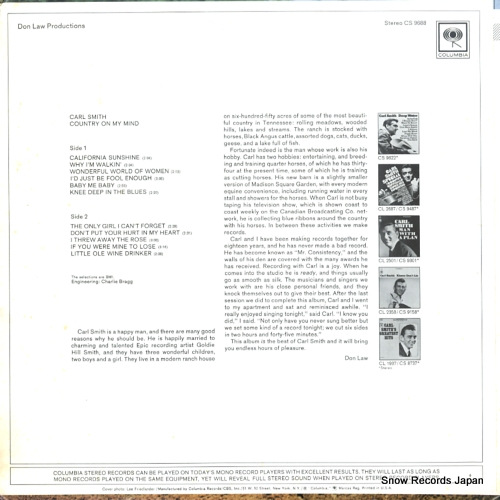 SMITH, CARL country on my mind CS9688