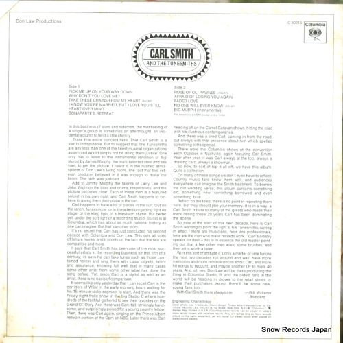 SMITH, CARL carl smith and the tunesmiths C30215