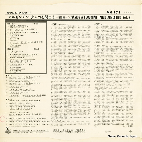 V/A vamos escuchar tango argentino vol.2 MH171