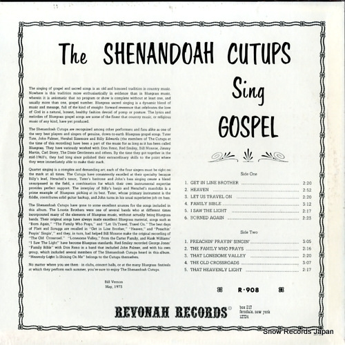 SHENANDOAH CUTUPS, THE the shenandoah cutups sing gospel R-908