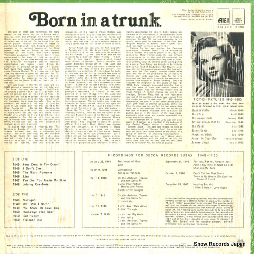 GARLAND, JUDY born in a trunk - superstar: 1945-1950 AEI2110