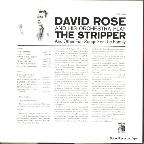ǥåɡ the stripper and other fun songs for the family SE4062