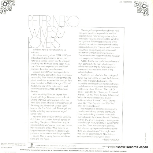 NERO, PETER wives and lovers ACL-7008