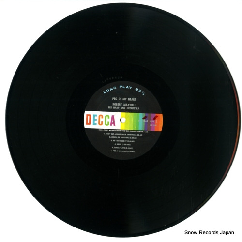 MAXWELL, ROBERT peg o' my heart DL4563