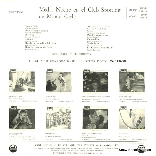 BARELLI, AIME media noche en el club sporting de monte carlo LPHM46611